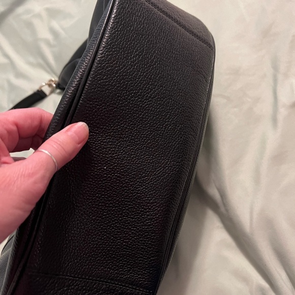 COACH Leather Large Shoulder Bag Black - Picture 6 of 11